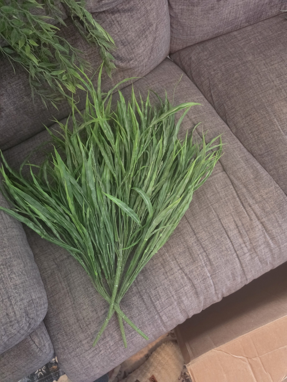 12" Artificial Green Grass Stem Bundle - Home Accents $12